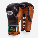 Guantes de boxeo Di Nardo con Cordones 14 Oz Borgoña-coñac-Combat Arena