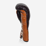 Guantes de boxeo Di Nardo con Cordones 14 Oz Borgoña-coñac-Combat Arena