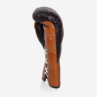 Guantes de boxeo Di Nardo con Cordones 14 Oz Borgoña-coñac-Combat Arena