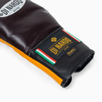 Guantes de boxeo Di Nardo con Cordones 16 Oz Borgoña-amarillo-Combat Arena