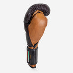 Guantes de boxeo Di Nardo con Velcro 12 Oz Borgoña-coñac-vintage-Combat Arena