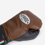 Guantes de boxeo Di Nardo con Velcro 12 Oz Marrón-negro 