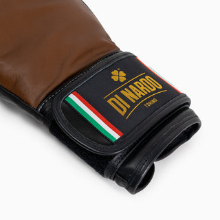 Guantes de boxeo Di Nardo con Velcro 12 Oz Marrón-negro 