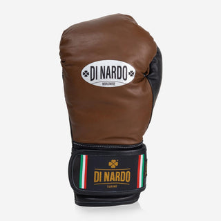 Guantes de boxeo Di Nardo con Velcro 12 Oz Marrón-negro 