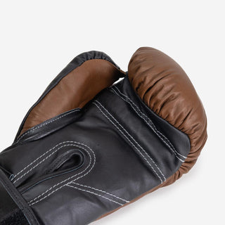 Guantes de boxeo Di Nardo con Velcro 12 Oz Marrón-negro 