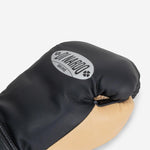Guantes de boxeo Di Nardo con Velcro 12 Oz Negro-arena 