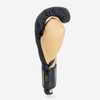 Guantes de boxeo Di Nardo con Velcro 12 Oz Negro-arena 
