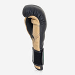 Guantes de boxeo Di Nardo con Velcro 12 Oz Negro-arena 