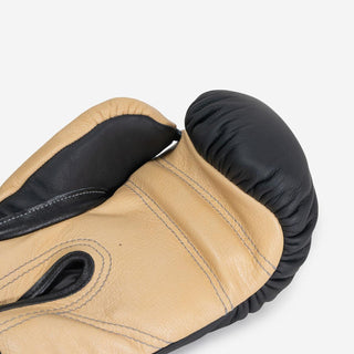 Guantes de boxeo Di Nardo con Velcro 12 Oz Negro-arena 
