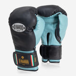 Guantes de boxeo Di Nardo con Velcro 14 Oz Negro-agua 
