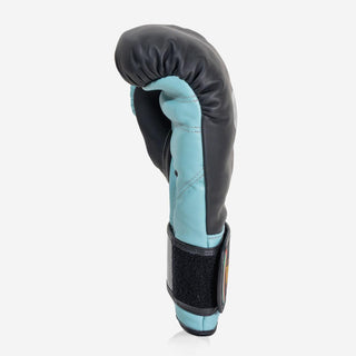 Guantes de boxeo Di Nardo con Velcro 14 Oz Negro-agua 