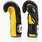 Guantes de boxeo Fairtex Mexican Estilo BGV9 Negro-amarillo 