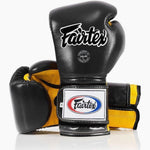 Guantes de boxeo Fairtex Mexican Estilo BGV9 Negro-amarillo 