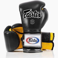 Guantes de boxeo Fairtex Mexican Estilo BGV9 Negro-amarillo 