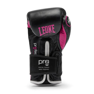 Guantes de boxeo Leone Professional 2 GN115C Fucsia 10 Oz M 