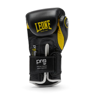 Guantes de boxeo Leone Professional 2 GN115C Amarillo 12 Oz 