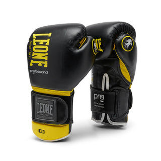 Guantes de boxeo Leone Professional 2 GN115C Amarillo 12 Oz 