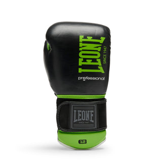 Guantes de boxeo Leone Professional 2 GN115C Verde 10 Oz 