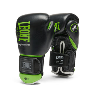 Guantes de boxeo Leone Professional 2 GN115C Verde 10 Oz 