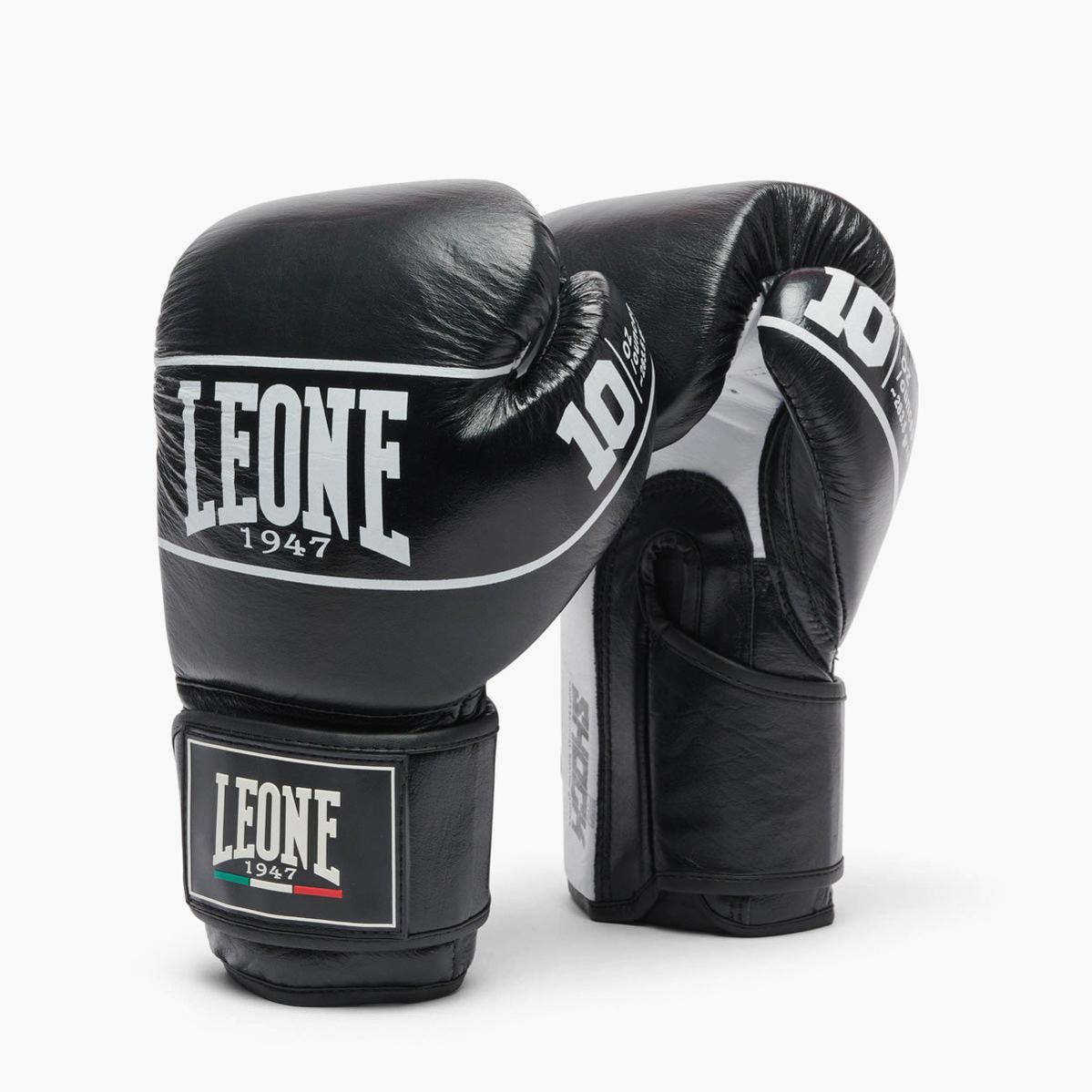 Guantes de boxeo Leone Shock Pro GN057 Negro - Combat Arena