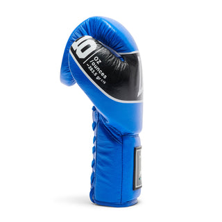Guantes de boxeo Leone Shock Pro con cordones GN057L Azul 