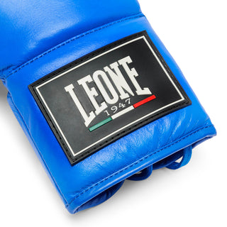 Guantes de boxeo Leone Shock Pro con cordones GN057L Azul 