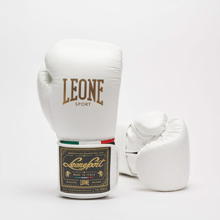Guantoni Leone Sport Orlando Tricolore con velcro Bianco-Combat Arena