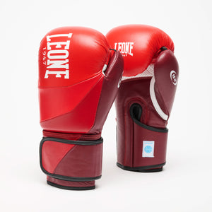 Guantes de boxeo Leone WAKO GN043 Rojo-Combat Arena