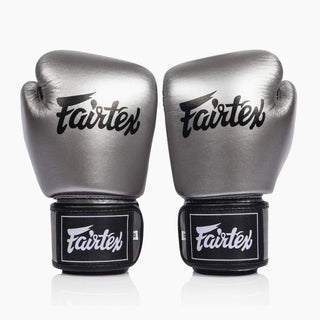 Guantes Muay Thai Fairtex BGV1C-Plus Gun Metallic-Combat Arena
