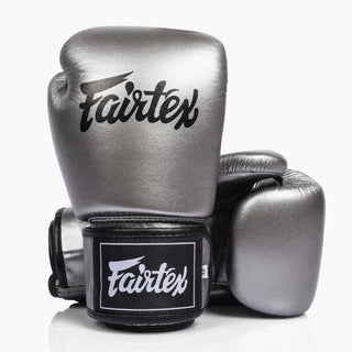 Guantes Muay Thai Fairtex BGV1C-Plus Gun Metallic-Combat Arena