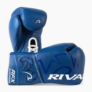 Guantes de boxeo Rival RFX Guerrero Pro Fight HDE-F Azul 10 Oz-Combat Arena