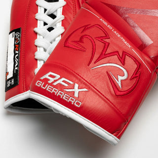 Guantes de boxeo Rival RFX Guerrero Pro Fight SF-H Rojo 10 Oz-Combat Arena