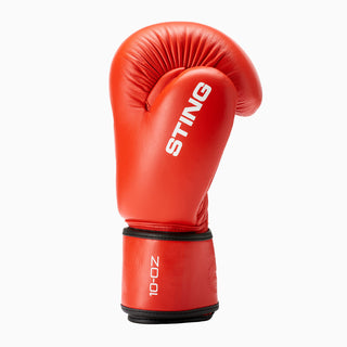 Guantes de boxeo Sting Competition Aprobado World Boxing Rojo 