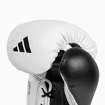 Guantes de boxeo Adidas Hybrid 500 Pro con Cordones Blanco-negro 