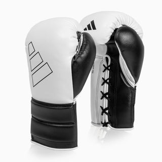 Guantes de boxeo Adidas Hybrid 500 Pro con Cordones Blanco-negro 
