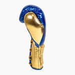 Guantes de boxeo Adidas Hybrid 500 Pro con Cordones Azul-oro 