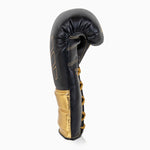 Guantes de boxeo Adidas Hybrid 500 Pro con Cordones Negro-oro 