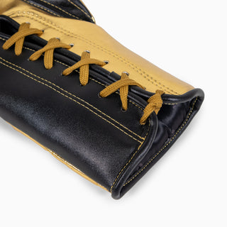 Guantes de boxeo Adidas Hybrid 500 Pro con Cordones Negro-oro 