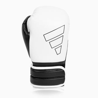 Guantes de boxeo Adidas Hybrid 500 Pro con Velcro Blanco-negro 