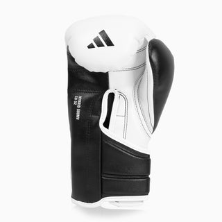 Guantes de boxeo Adidas Hybrid 500 Pro con Velcro Blanco-negro 