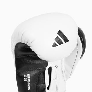 Guantes de boxeo Adidas Hybrid 500 Pro con Velcro Blanco-negro 