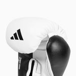 Guantes de boxeo Adidas Hybrid 500 Pro con Velcro Blanco-negro 