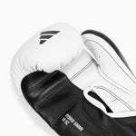 Guantes de boxeo Adidas Hybrid 500 Pro con Velcro Blanco-negro 