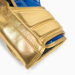 Guantes de boxeo Adidas Hybrid 500 Pro con Velcro Azul-oro 