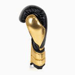 Guantes de boxeo Adidas Hybrid 500 Pro con Velcro Negro-oro 