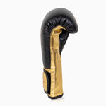Guantes de boxeo Adidas Hybrid 500 Pro con Velcro Negro-oro 