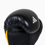 Guantes de boxeo Adidas Speed Tilt 200 WAKO 10 Oz Negro-amarillo-blanco 