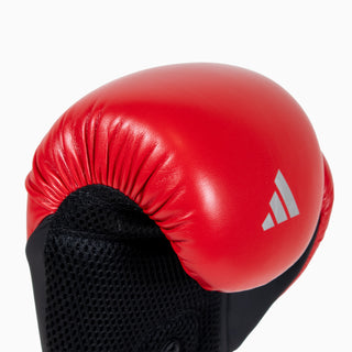 Guantes de boxeo Adidas Speed Tilt 200 WAKO 10 Oz Rojo-negro-plata 