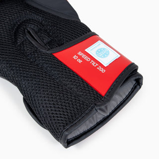 Guantes de boxeo Adidas Speed Tilt 200 WAKO 10 Oz Rojo-negro-plata 