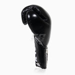 Guantes de boxeo Cleto Reyes Professional CB2 Negro-Plata con cordones 